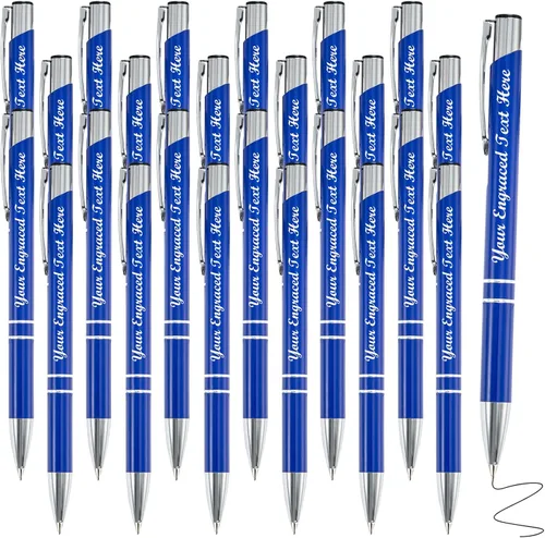 Miniatura 28 de Bolígrafos personalizados a granel con grabado sin nombre, bolígrafo de impresión personalizada, bolígrafo de metal pastel, regalo personalizado