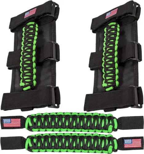 Miniatura 11 de Asas de agarre de barra antivuelco+mango de agarre para reposacabezas para Jeep Wrangler YJ TJ JK JKU JL JLU Sport Sahara Freedom Rubicon Unlimited