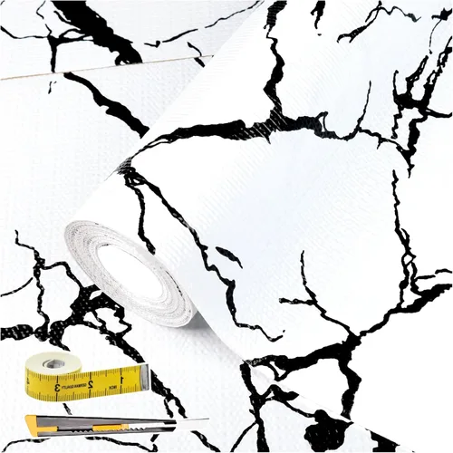 Miniatura 27 de Lámina para revestir estantes y cajones de cocina y baño, impermeable, antideslizante, sin adhesivo, fácil de limpiar, incluye cuchillo y cinta