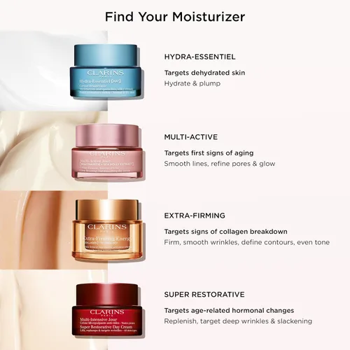 Miniatura 11 de Clarins Hidratante de día multiactivo con niacinamida Suaviza las líneas finas Aprieta visiblemente los poros Tono y textura uniformes