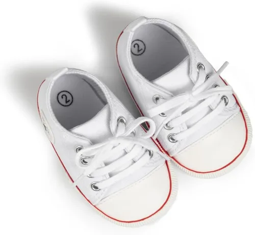 Miniatura 54 de KIDSUN zapatos deportivos altos hasta el tobillo para bebés, niños y niñas con suela antideslizante, suaves, para recién nacidos, zapatos