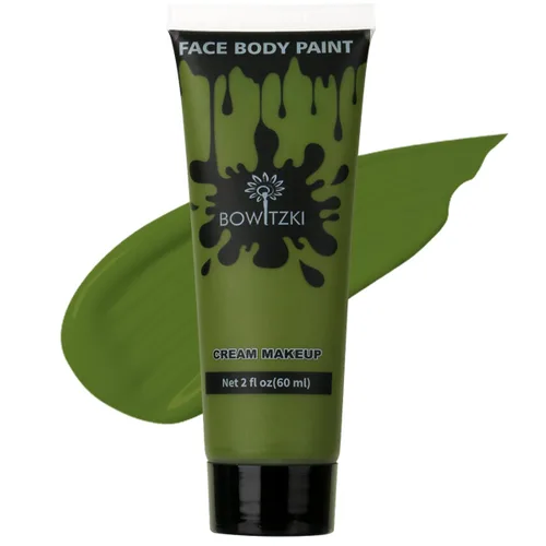 Miniatura 12 de Bowitzki Pintura facial y corporal, 2 onzas, maquillaje en crema, 2.0 fl oz, pintura facial a base de agua, efectos especiales para adultos y niños