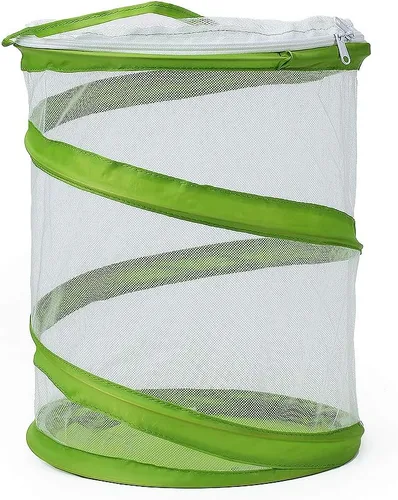 Miniatura 4 de RESTCLOUD Jaula de hábitat para insectos y mariposas, terrario de malla transparente, transparente más fácil, 9 x 11 pulgadas de alto