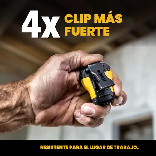 Miniatura 2 de DEWALT Altavoz Bluetooth Portátil (Versión Actualizada), Altavoz Inalámbrico con Clip para Sitio de Trabajo Pro Resistente al Agua (No Magnético)