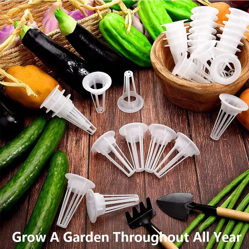 Miniatura 2 de 50 cestas de cultivo de repuesto para aerogarden, cestas de semillas compatibles con esponjas y cúpulas de cultivo, contenedores de cultivo