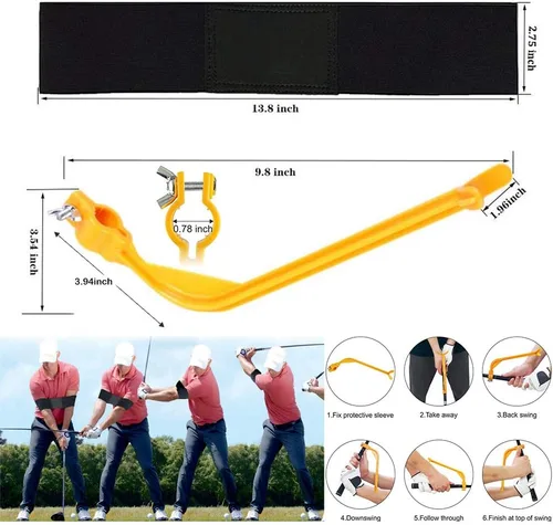 Miniatura 3 de hicocool Ayudas de entrenamiento de swing de golf de 3 piezas
