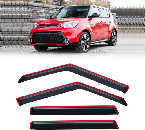 Miniatura 49 de Visera de ventana para Honda Civic 2022-2025, protectores de lluvia de canal exterior, escudos, deflector de ventilación, sombra, viento, humo