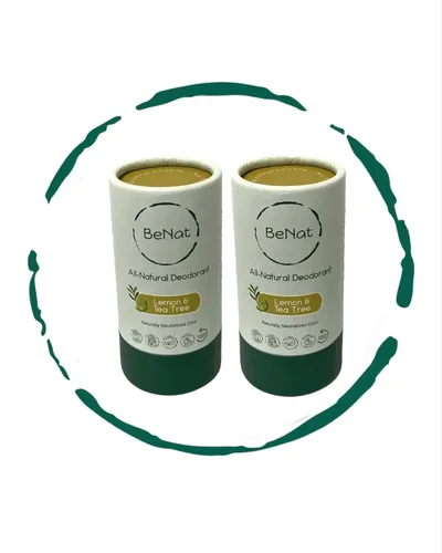 Miniatura 5 de BeNat Desodorante natural para mujeres y hombres, árbol de té sin bicarbonato de sodio, sin aluminio, sin gluten y sin crueldad, protección duradera