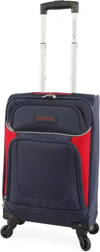 Miniatura 5 de NAUTICA Oceanview - Juego de maletas Softside de 5 piezas, azul marinorojo, marino, Oceanview - Juego de equipaje de 5 piezas