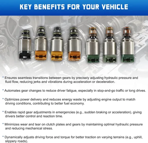 Miniatura 7 de Kessocco Kit de solenoide de cambio de transmisión 4F27E de 4 velocidades de repuesto para Ford Focus Fusion Mazda 3 5 6 Protege 1999
