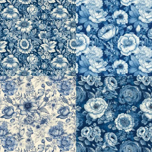 Miniatura 6 de Papel de cartulina floral, bloc de papel para álbum de recortes de 6 x 6 pulgadas, 24 hojas de papel de patrón de flores de una sola cara, papel