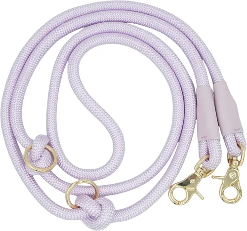Miniatura 12 de Correa de perro manos libres de 7 pies, correa de cintura de cuerda de nailon para perros caminar correr Verde salvia
