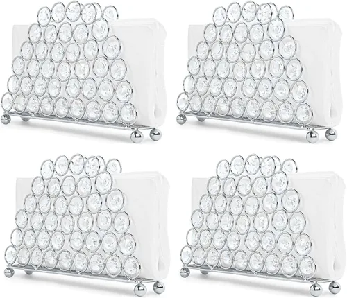 Miniatura 15 de Servilleteros de cristal elegantes y lujosos para servilletas de papel, cocina, comedor y encimeras, soporte para almacenamiento