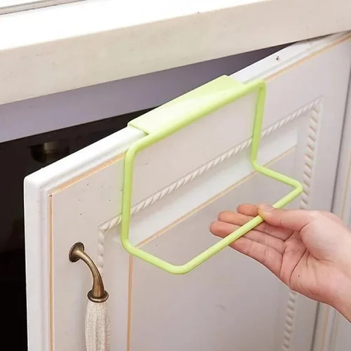 Miniatura 3 de Toallero de trapo, 2 unidades, para armario de cocina, sin perforaciones, de plástico, para colgar toallas, barra de toallas, soporte para toallas