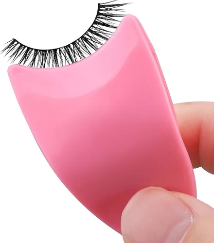 Herramienta aplicadora de pestañas de 1.378 in de ancho, 1 pinza para pestañas postizas, color rosa