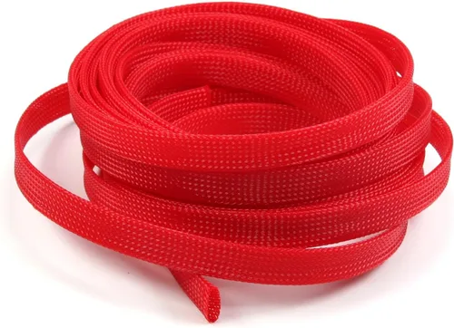 Miniatura 25 de Aicosineg Funda de cable trenzado flexible de PET de 16 pies de ancho de 0.5 pulgadas de ancho, funda de malla de alambre flexible para TV, audio