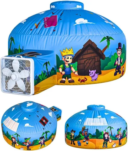 Miniatura 9 de Skywin Tienda de Aire para Niños (77" x 50") Se Construye en 30 Seg, Tiendas para Niños Pequeños de Interior para Juego Imaginativo, Espaciosas