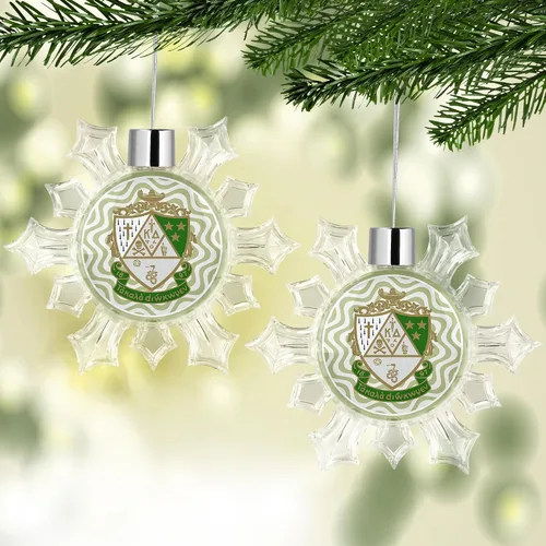Miniatura 4 de Kappa Delta Sorority - Adorno para árbol de Navidad, diseño de copo de nieve, decoración para fiesta de árbol, hogar, vacaciones (Kappa Delta #10)