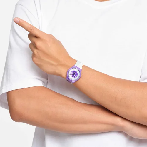 Miniatura 3 de Swatch Dragon Ball Z cuarzo esfera blanca reloj de mujer GZ359, Moderno