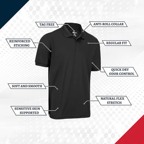 Miniatura 5 de Premium Wear Boys High Moisture Wicking Polo T Shirts