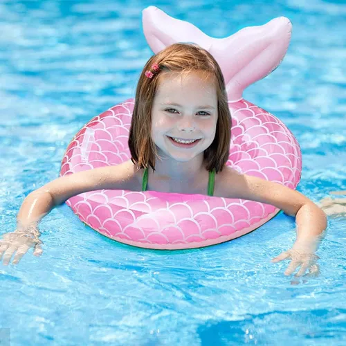 Miniatura 5 de Umbresen Flotador de natación para bebé, anillo de natación inflable lindo con asiento y asa, flotadores de piscina, juguetes, balsa de agua