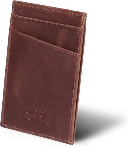 Miniatura 6 de Cartera de piel auténtica, tarjetas bancarias, dinero, tarjetero de licencia de conducir, unisex