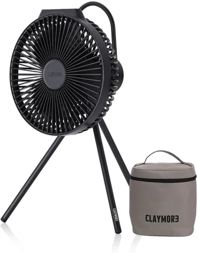 Miniatura 11 de Claymore V600+ Ventilador portátil recargable gris cálido – Batería de 7,800 mAh, circulador de aire BLDC ultra silencioso de 4 velocidades