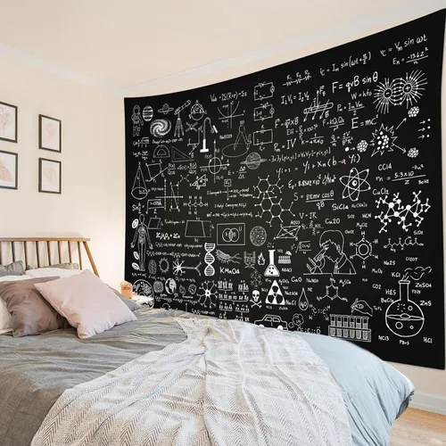 Miniatura 23 de LB Tapiz de león con animales salvajes, león africano, blanco y negro, gris, para colgar en la pared, dormitorio, sala de estar, dormitorio, arte