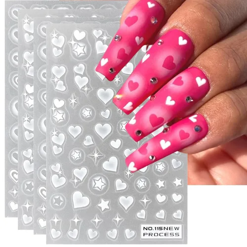 Miniatura 8 de TailaiMei 10 hojas de calcomanías de Halloween para uñas, tiras de esmalte de uñas, autoadhesivas, envolturas completas con 2 limas de uñas
