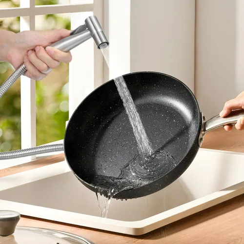 Miniatura 8 de Reemplazo del rociador de fregadero de cocina de acero inoxidable, cabezal rociador extraíble con manguera de 1.5 M, diámetro de interfaz de 1/2