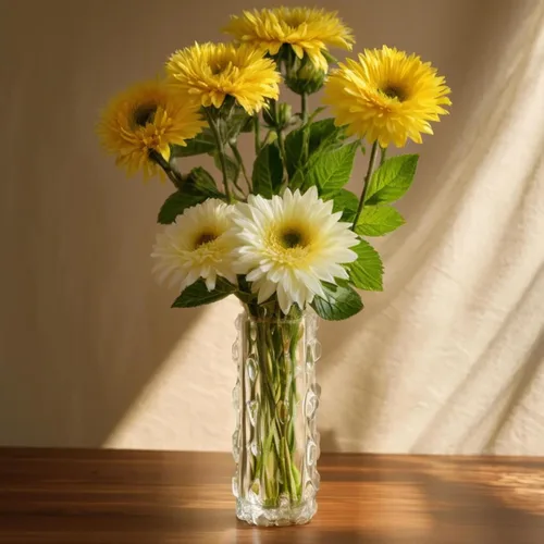 Miniatura 5 de Heavy Glass Flower Vase Thickened Modern Crystal Sparkle Vases Table Centerpiece for Wedding Party Home Décor Housewarming Bedroom Living Room and