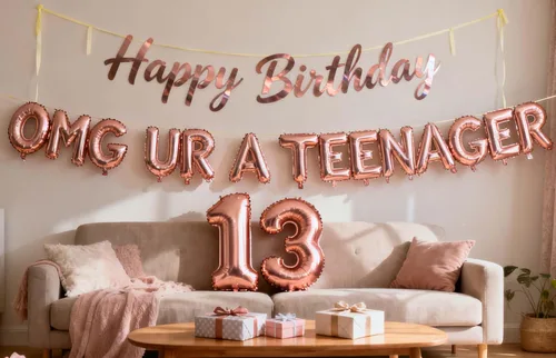 Miniatura 6 de Cartel de fondo oficial de 13 cumpleaños, cartel oficial de fiesta de cumpleaños de 13 años, fondo de fotografía de feliz cumpleaños de 13 años