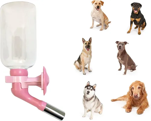 Miniatura 12 de Choco Nose Botella patentada sin goteo para perros/alimentador para perros/gatos y otros animales de tamaño pequeño-mediano - para jaulas, jaulas