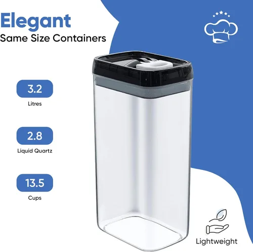Miniatura 4 de Chef's Path - Juego de 6 recipientes herméticos de almacenamiento de alimentos con tapas mejoradas, 1L, recipientes transparentes para cocina