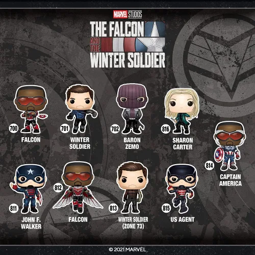 Miniatura 3 de ¡Funko Pop! Marvel: Halcón y el soldado de invierno - U.S. Agente