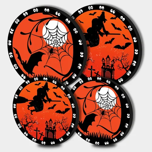 Miniatura 24 de Juego de 4 fundas redondas familiares para quemadores de estufas, 2 piezas de 8 pulgadas y 2 piezas de 10 pulgadas, fundas para quemadores de estufa