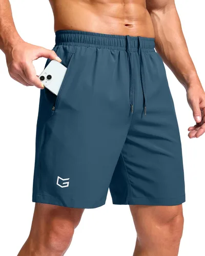 Miniatura 22 de G Gradual Pantalones cortos deportivos para correr para hombre con bolsillos con cremallera, de secado rápido, de 7 pulgadas, 5 pulgadas, 9