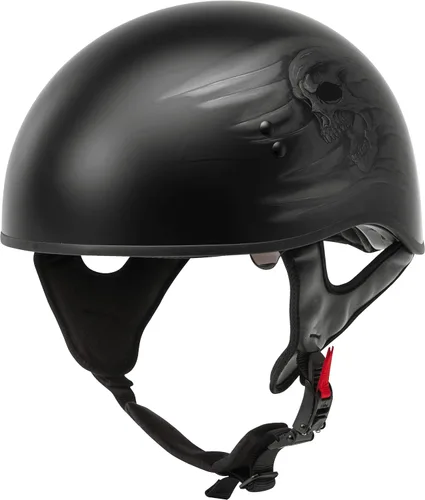 Miniatura 2 de GMAX HH-65 Naked DOT aprobado medio casco para motocicleta, ciclomotor, scooter y más