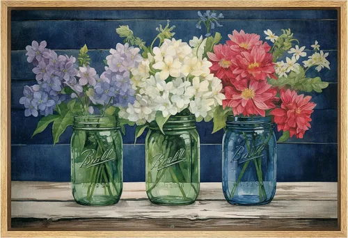 Miniatura 36 de SIGNFORD Lienzo impreso para pared, acuarela, floral, retro, abstracto, naturaleza, desierto, ilustraciones florales botánicas, arte moderno