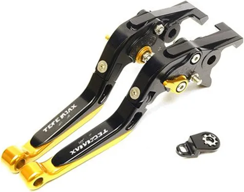 Miniatura 8 de para Yamaha para Xmax 300 para Techmax para X-MAX 125 300 2020 2022 Manetas de freno de embrague con bloqueo de estacionamiento (color negro y azul)