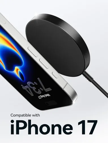 Miniatura 2 de Cargador MagSafe para iPhone 17, paquete de 2, cargador inalámbrico magnético JSAUX de 15 W para cargador MagSafe, iPhone 17 Air Pro