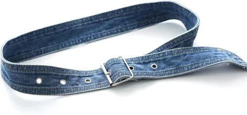 Miniatura 2 de Tong Gu 1 cinturón de mezclilla para mujer hebilla de metal estilo punk estilo vintage