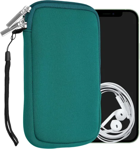 Miniatura 65 de kwmobile Funda universal para teléfono tamaño XS - 3,5/4 pulgadas - Funda de neopreno para teléfono inteligente con cremallera - Funda impermeable