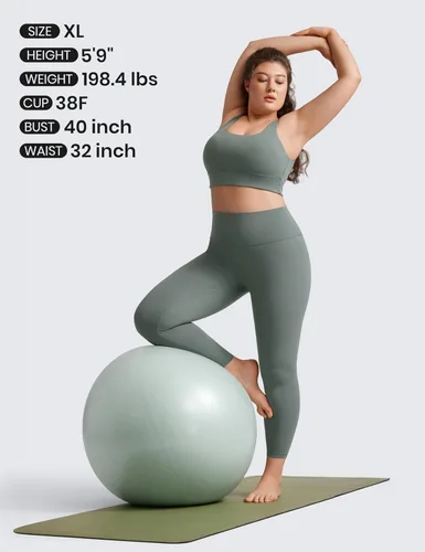 Miniatura 37 de CRZ YOGA Butterluxe - Brasier deportivo con espalda en U para mujer, cuello redondo, acolchado, de bajo impacto, para yoga, entrenamiento