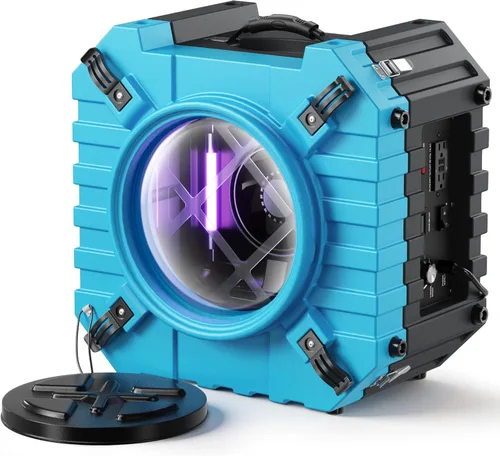 Miniatura 11 de Depurador de aire con filtración de 3 etapas, máquina de aire HEPA de 550 CFM apilable negativo, limpiador de aire con MERV10, carbono, H13 HEPA