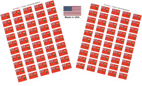 Miniatura 285 de 100 calcomanías de la bandera de Alaska; 1.5" x 1" hechas en Estados Unidos, calcomanías autoadhesivas de la bandera del estado para álbumes