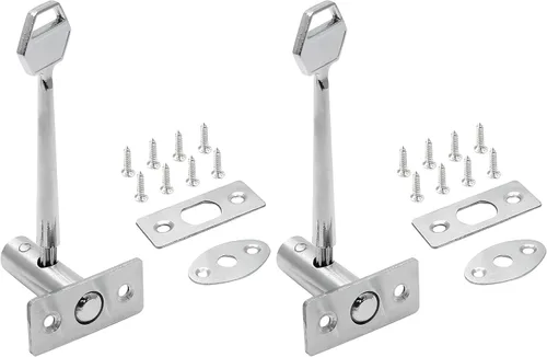 Miniatura 9 de Cerradura de embutir de acero inoxidable con tornillo para puerta, longitud de la llave: 4.13 pulgadas
