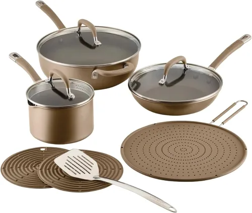 Miniatura 18 de Circulon Serie A1 con juego de sartenes antiadherentes de inducción ScratchDefense, juego de 6 sartenes de cocina, utensilios de cocina