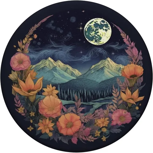 Miniatura 3 de PopSockets PopGrip intercambiables con diseño floral bohemio y bosque de montaña