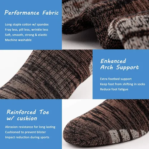 Miniatura 4 de ui Performance Cushion - Calcetines deportivos de algodón para hombre paquete de 48